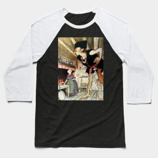 Jack and the Beanstalk - Arthur Rackham Baseball T-Shirt